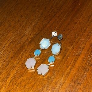 Kendra Scott Gold with Blue and Pink Stone Earrings